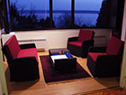 Sitting area at night